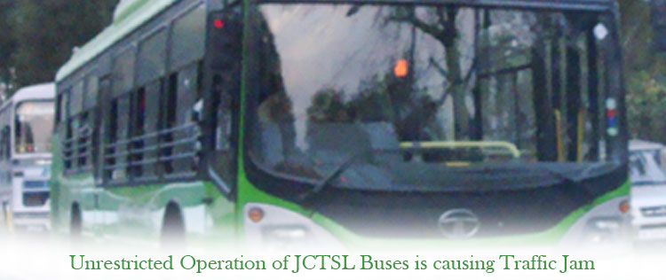 Unrestricted Operation of JCTSL buses causing Traffic Jam in Walled City