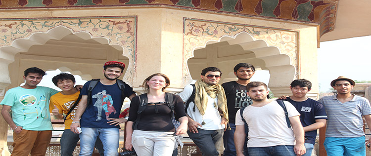 Foreign students undergo their training and research in the Jaipur city